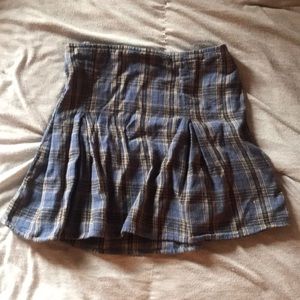 Plaid schoolgirl skirt